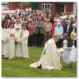 14 Benediction concludes the Coprus Christi procession